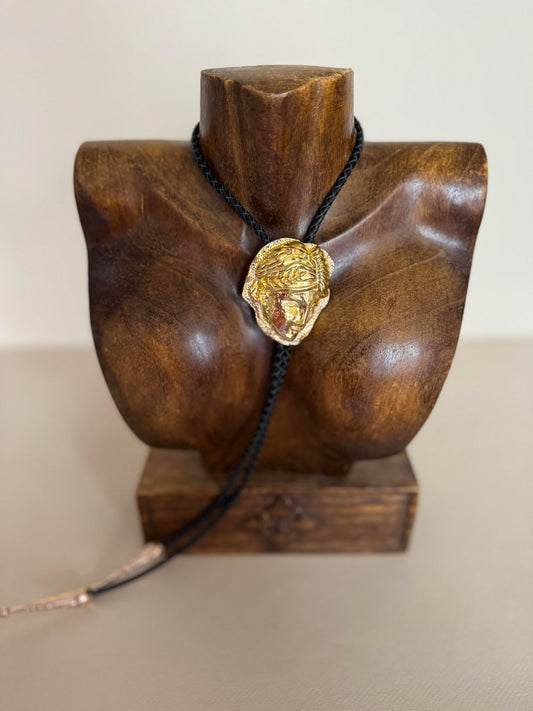 Golden Goddess Bolo Tie